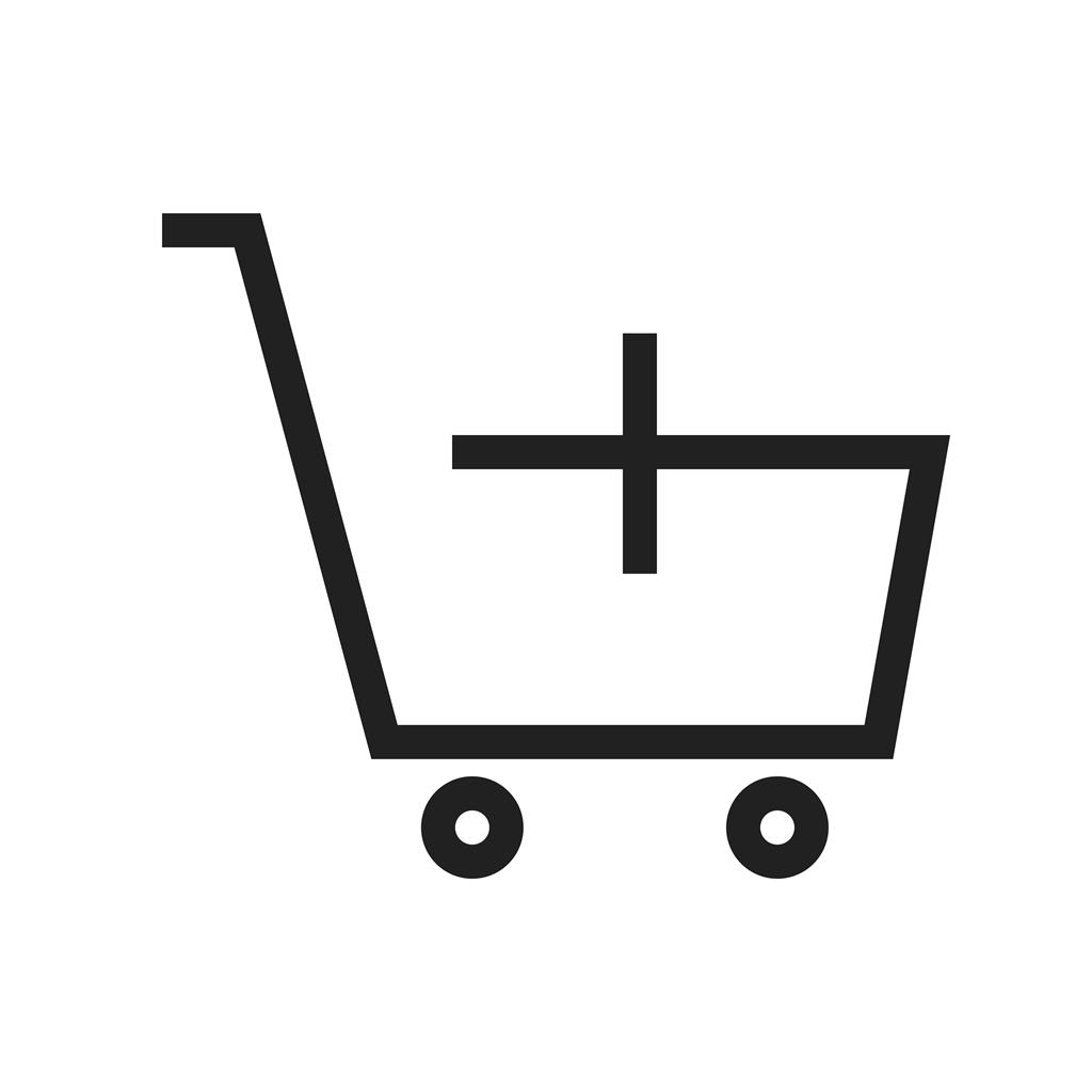 Add Shopping Cart Line Icon