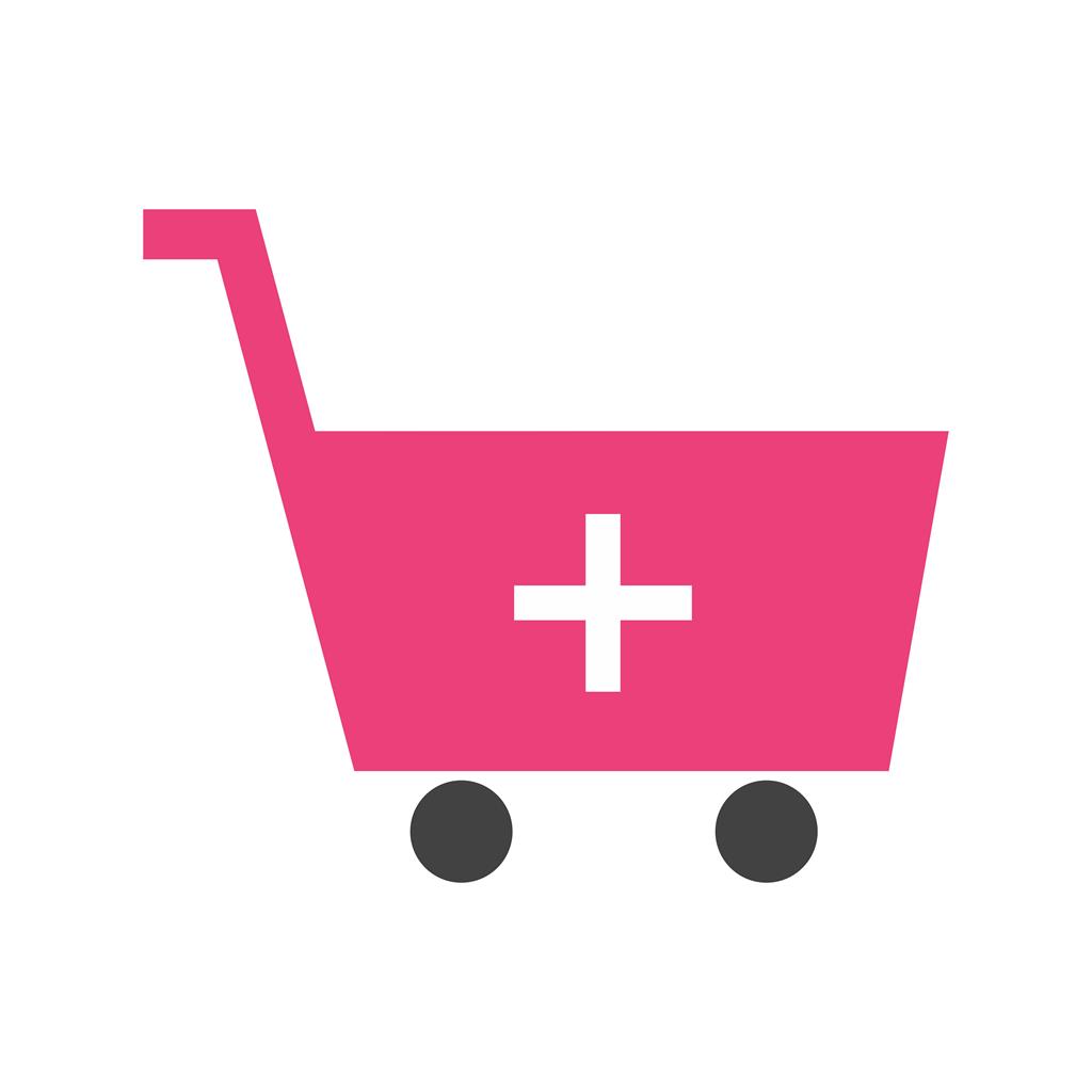 Add Shopping Cart Flat Multicolor Icon