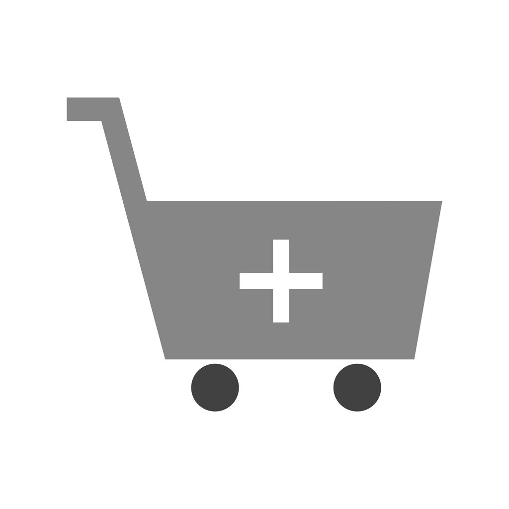 Add Shopping Cart Greyscale Icon