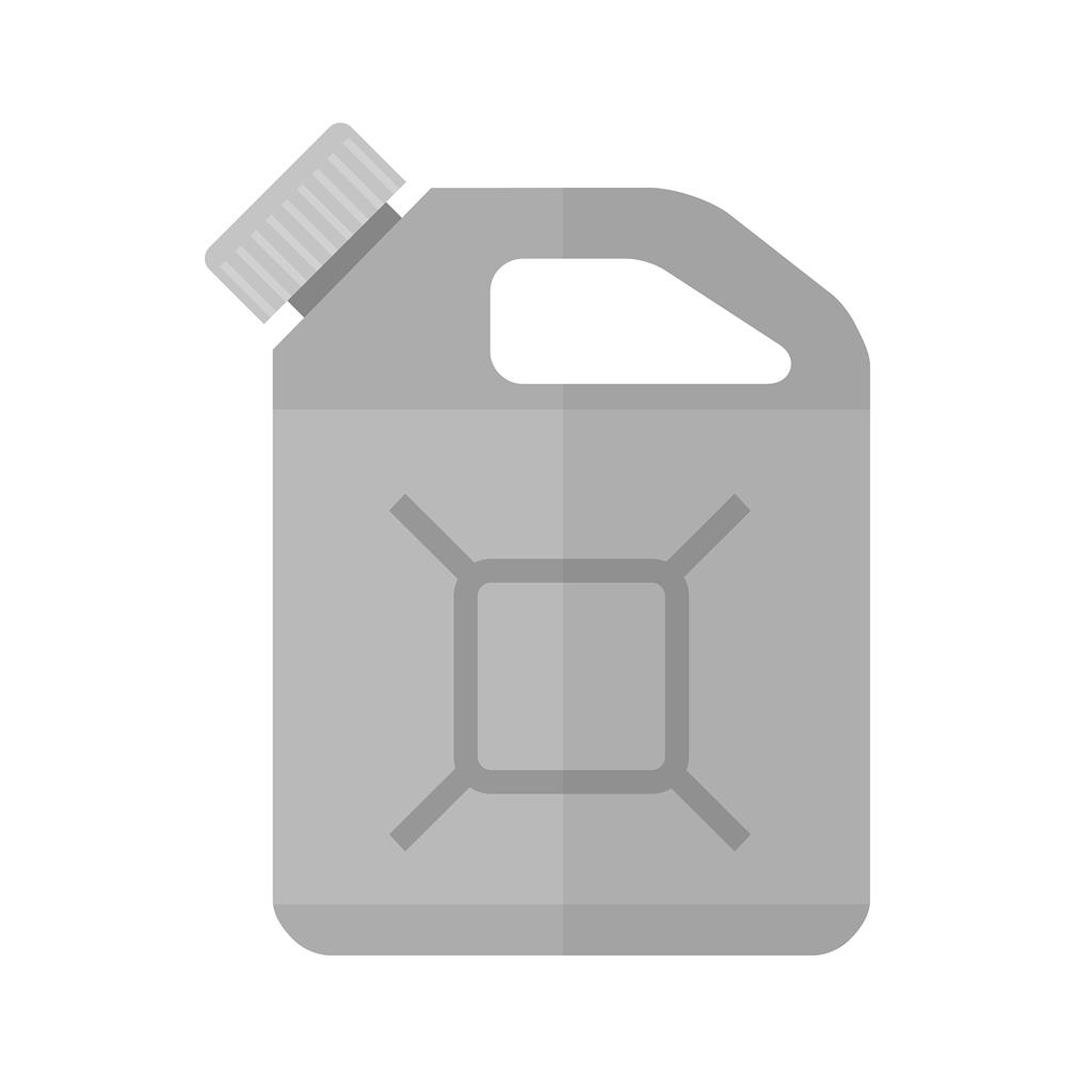 Diesel Can Greyscale Icon - IconBunny