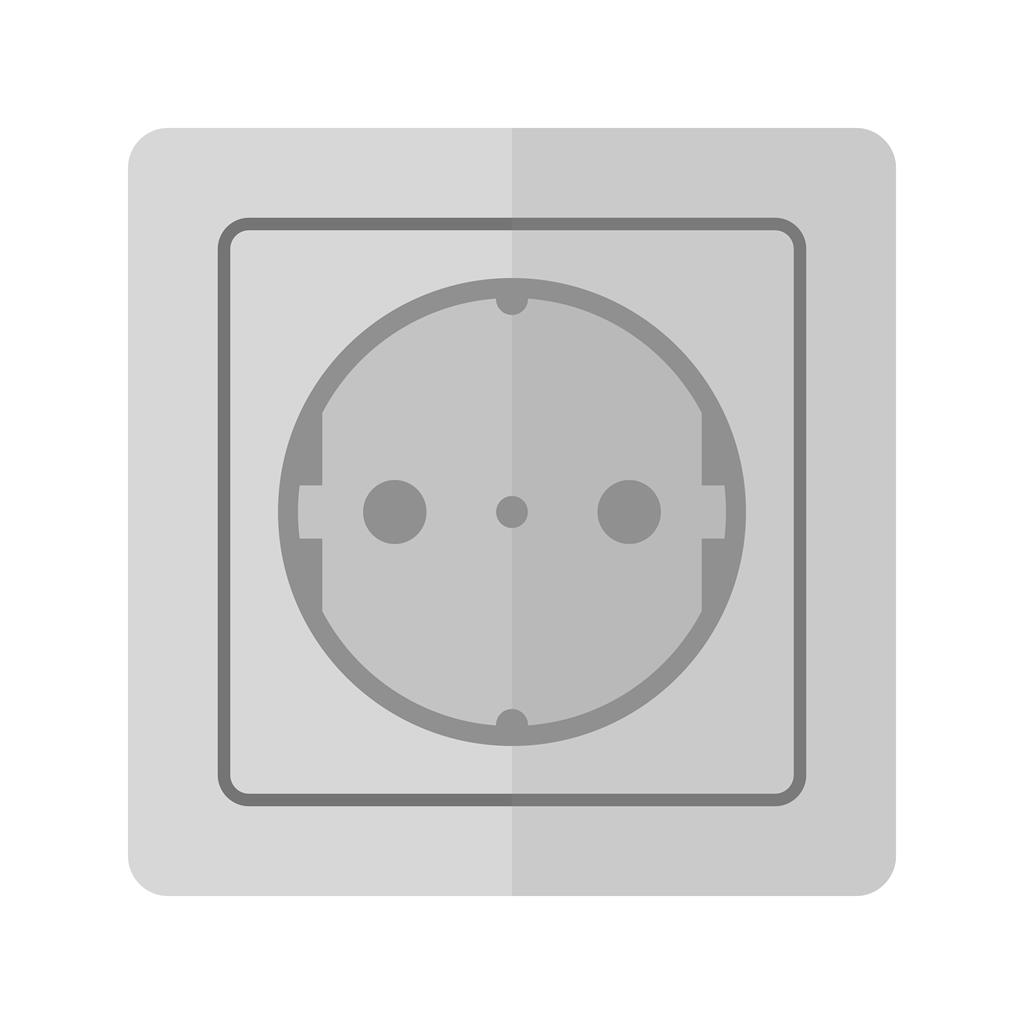 Socket Greyscale Icon - IconBunny