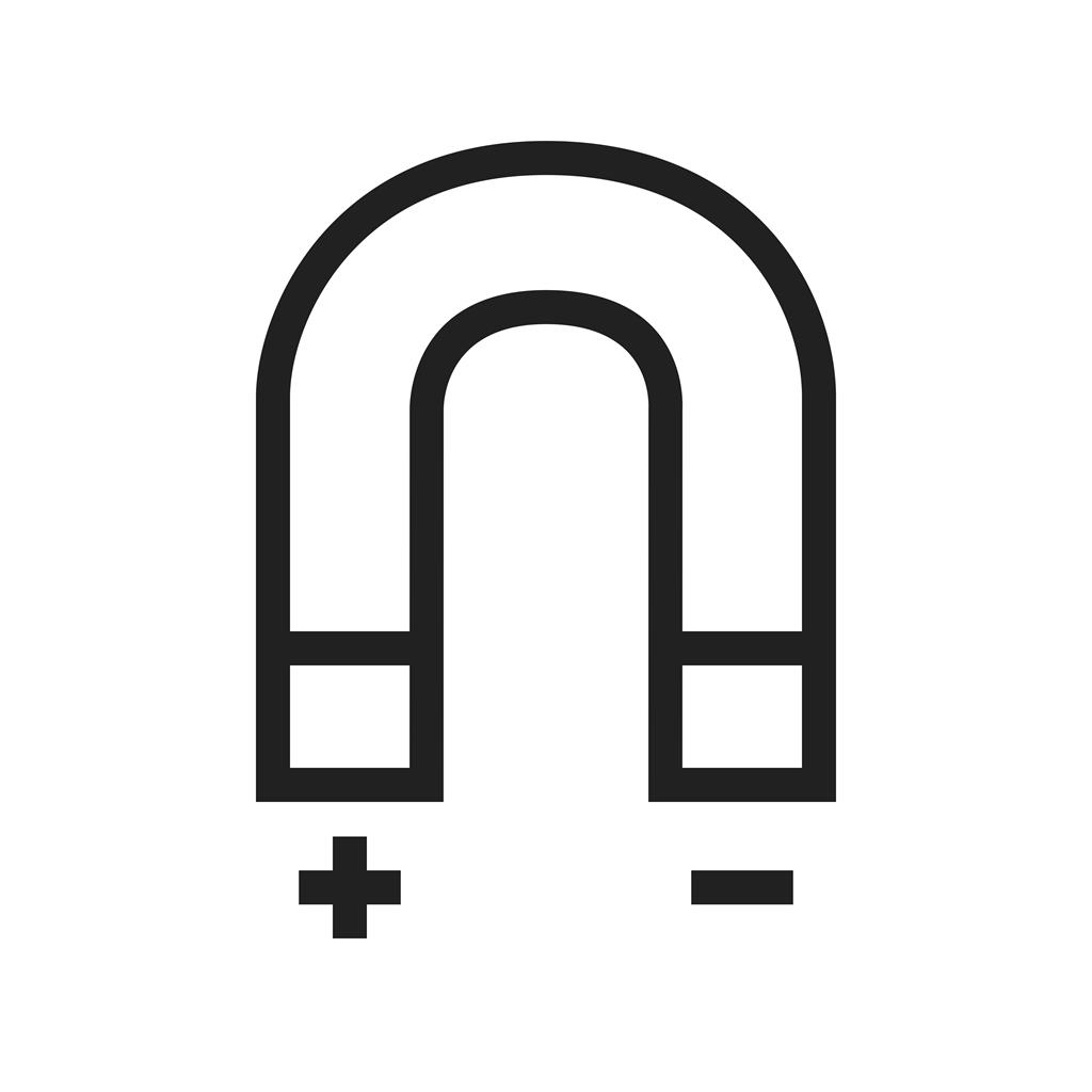 Magnet Line Icon - IconBunny