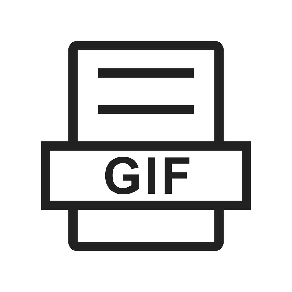 GIF Line Icon