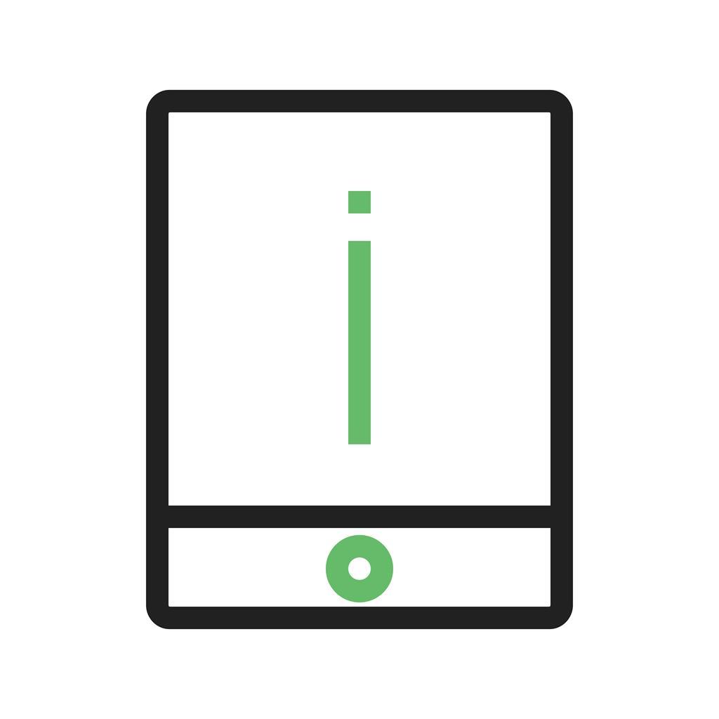 Perm Device Info Line Green Black Icon
