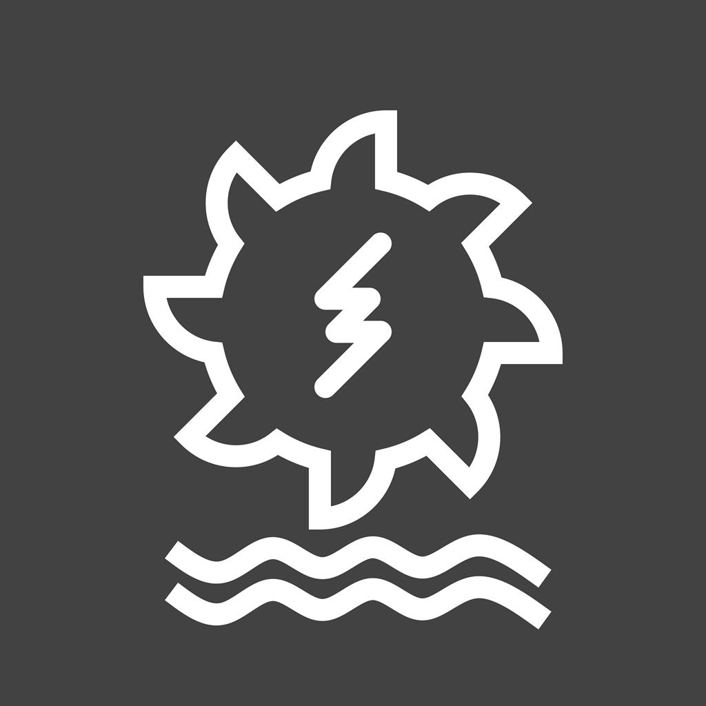 Hydro Power Line Inverted Icon - IconBunny