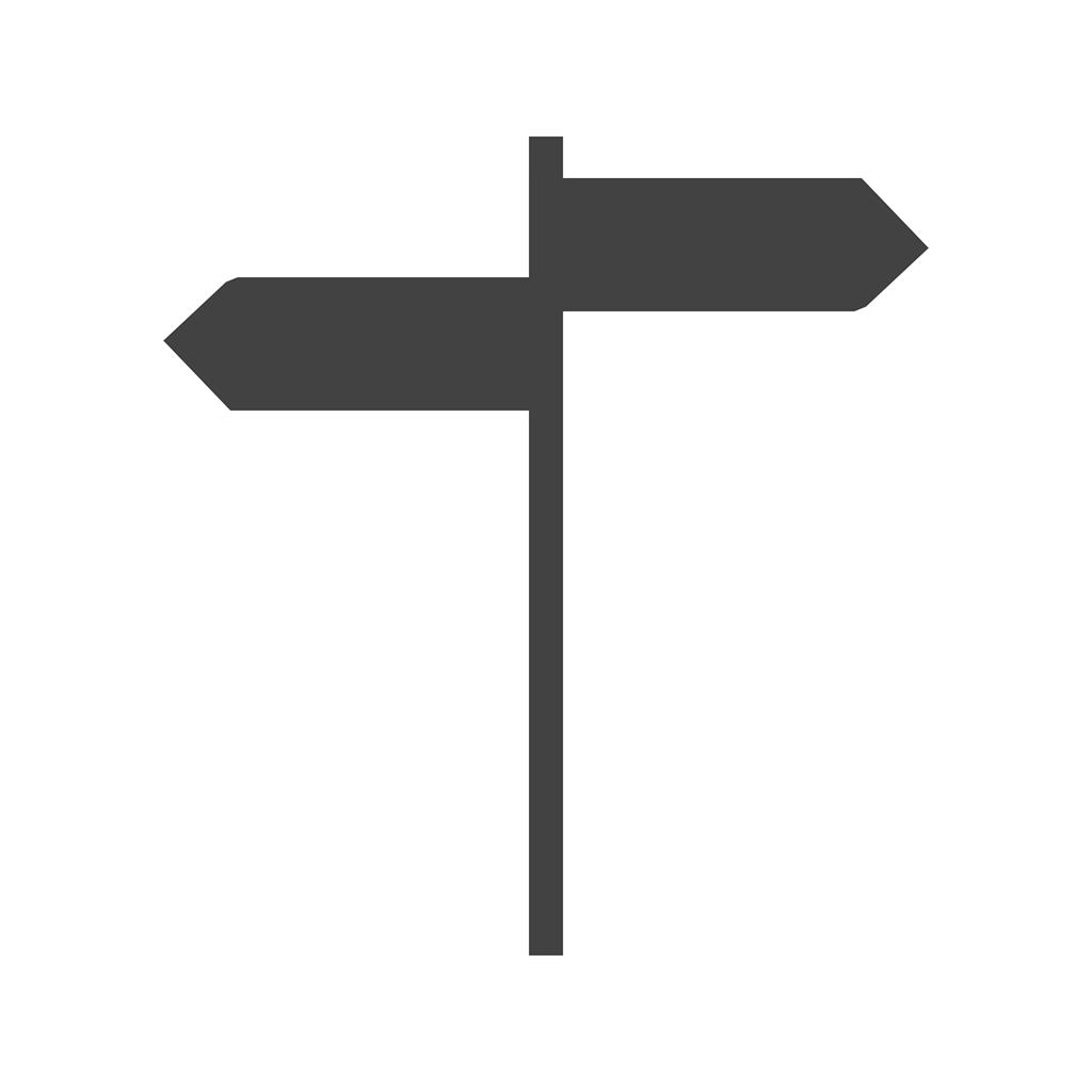 Directions Glyph Icon