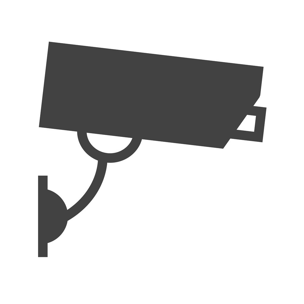 CCTV Camera Glyph Icon