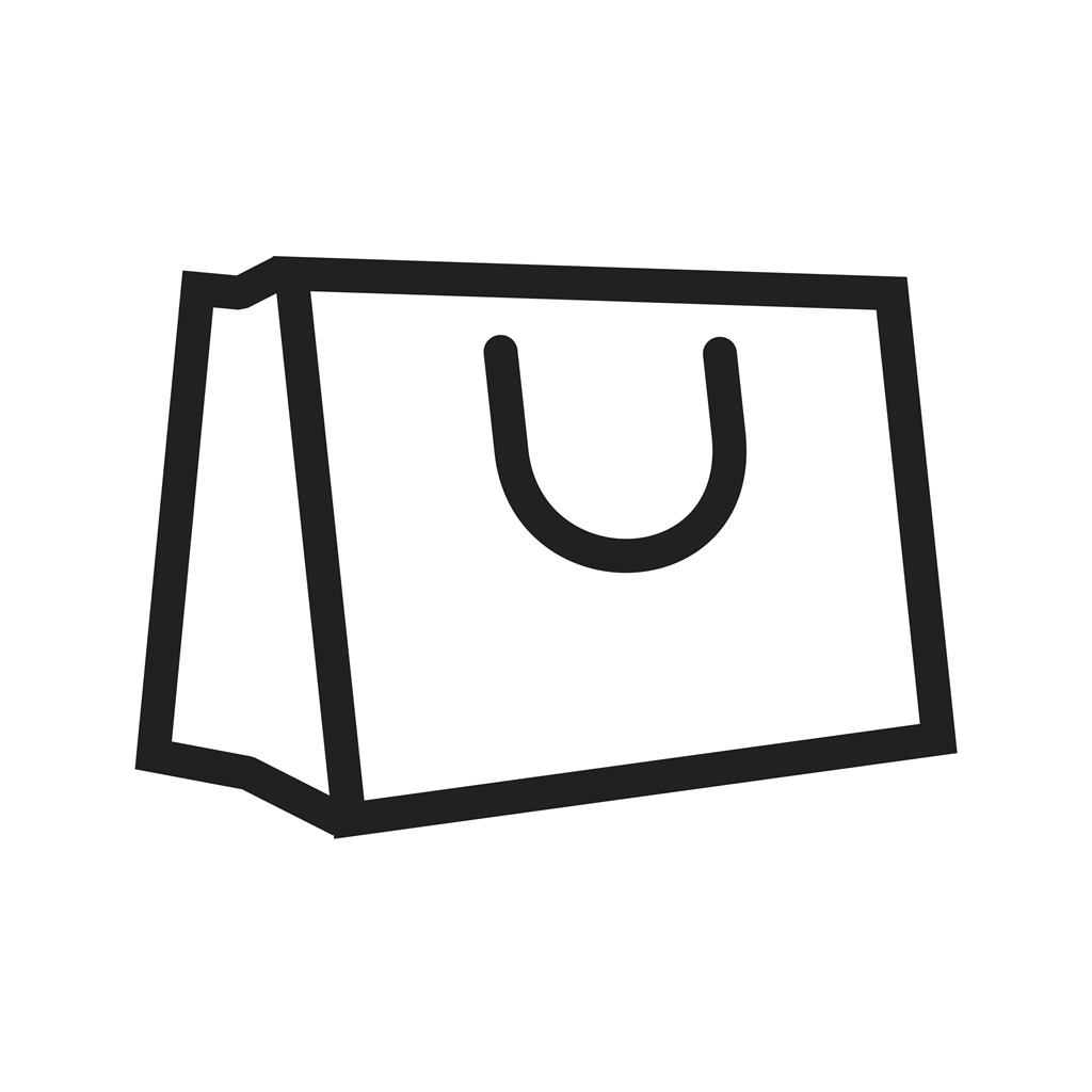 Hand Carry Bag Line Icon