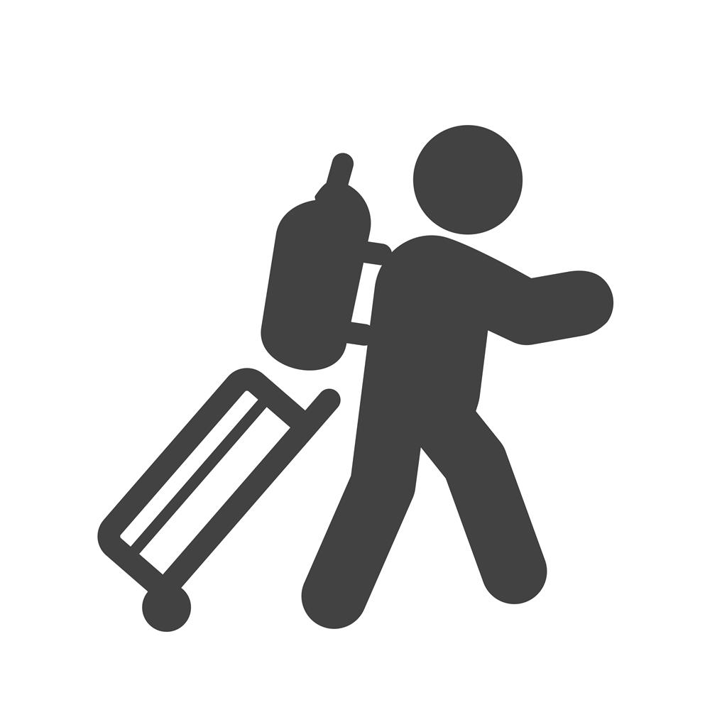 Carrying Luggage Glyph Icon