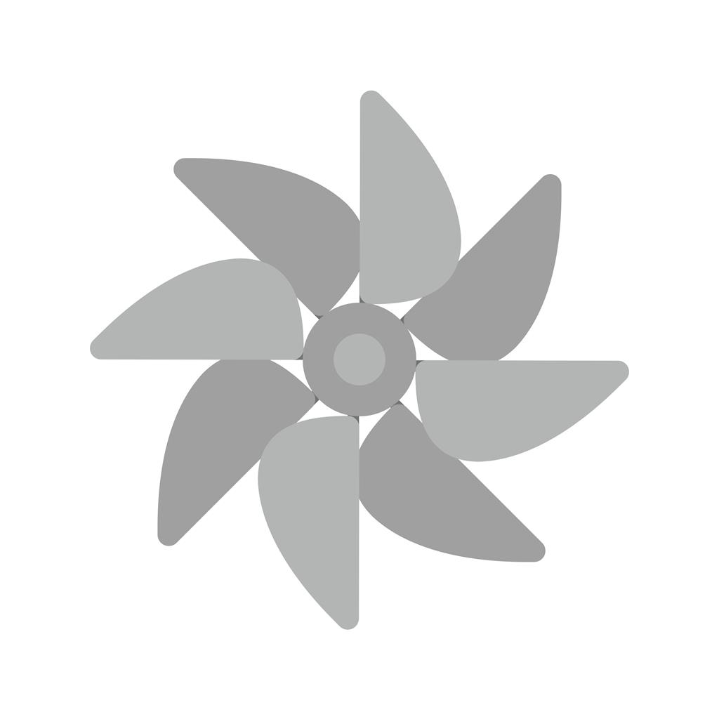 Turbine Greyscale Icon - IconBunny