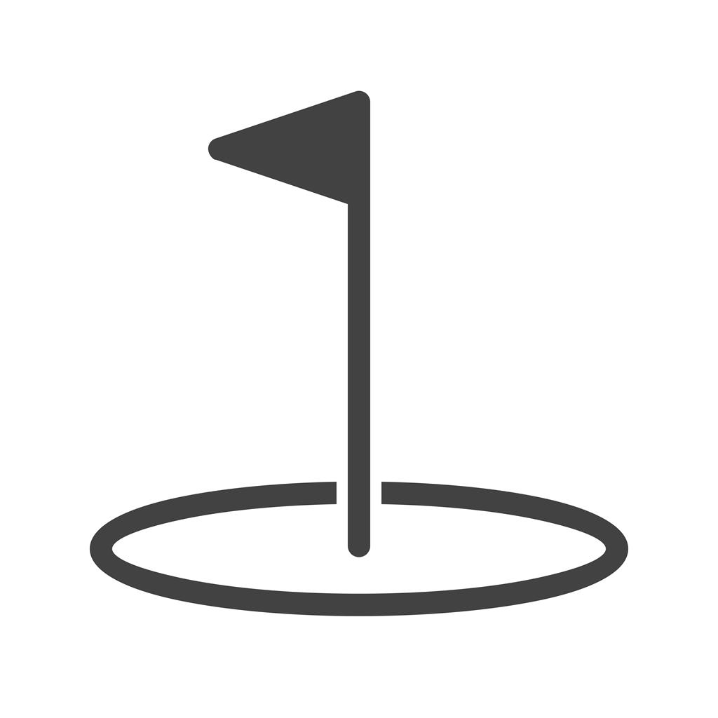 Golf Glyph Icon