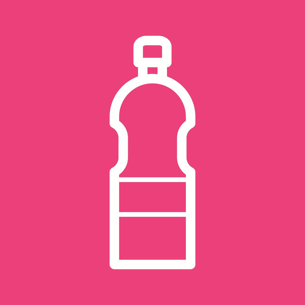 Water Bottle Line Multicolor B/G Icon
