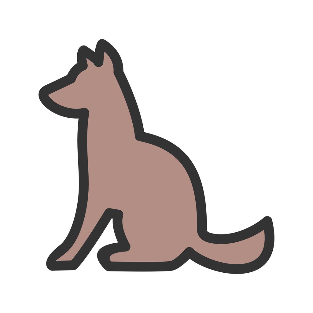 Pet Line Filled Icon
