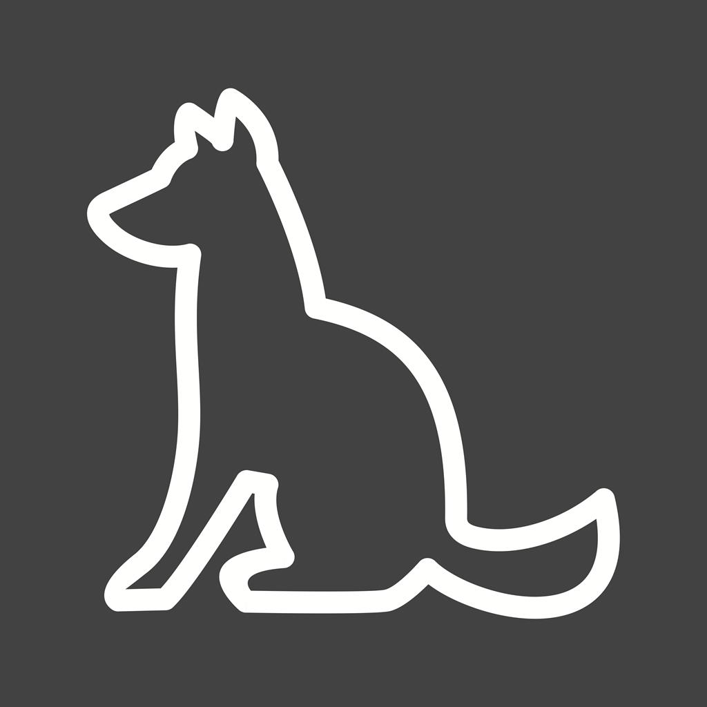 Pet Line Inverted Icon
