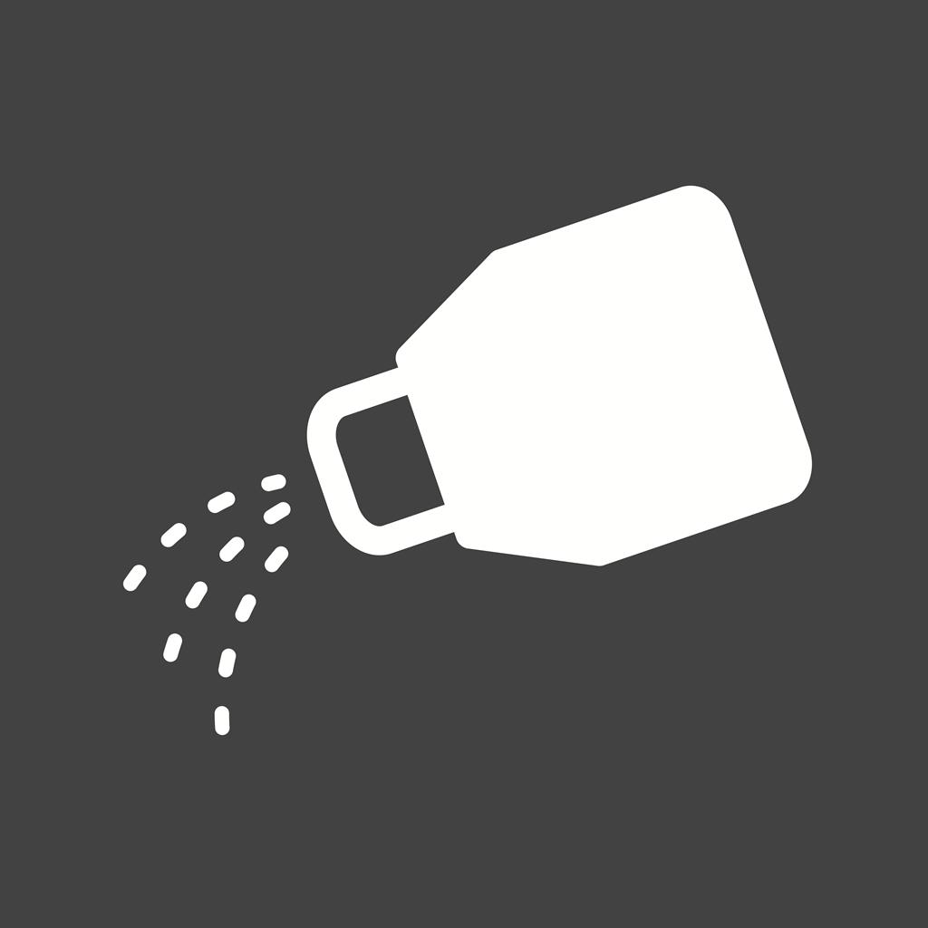 Salt bottle Glyph Inverted Icon