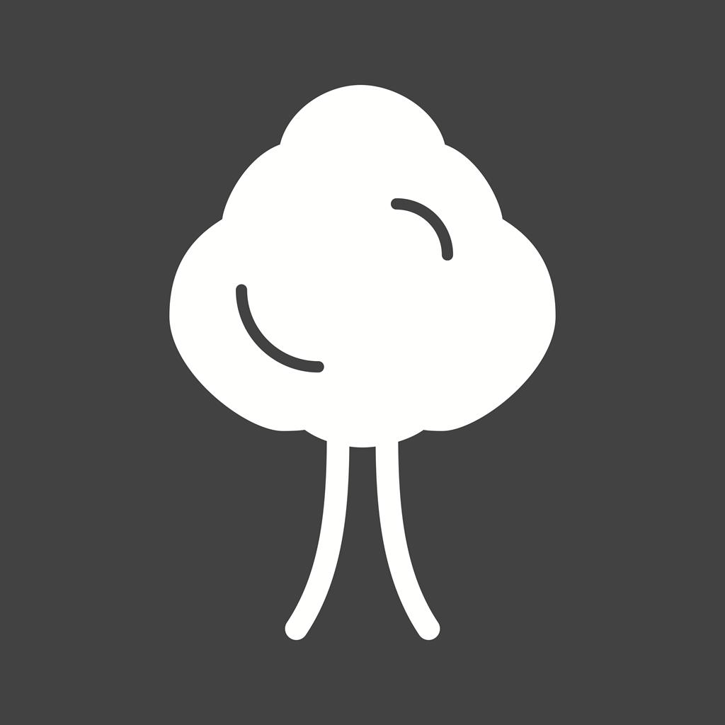 Tree Glyph Inverted Icon