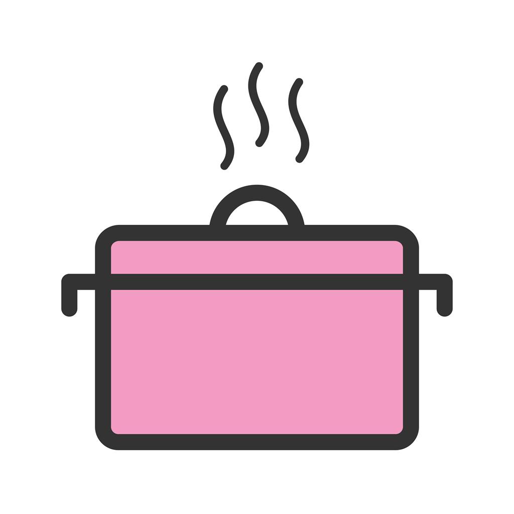 Hot Food Line Filled Icon