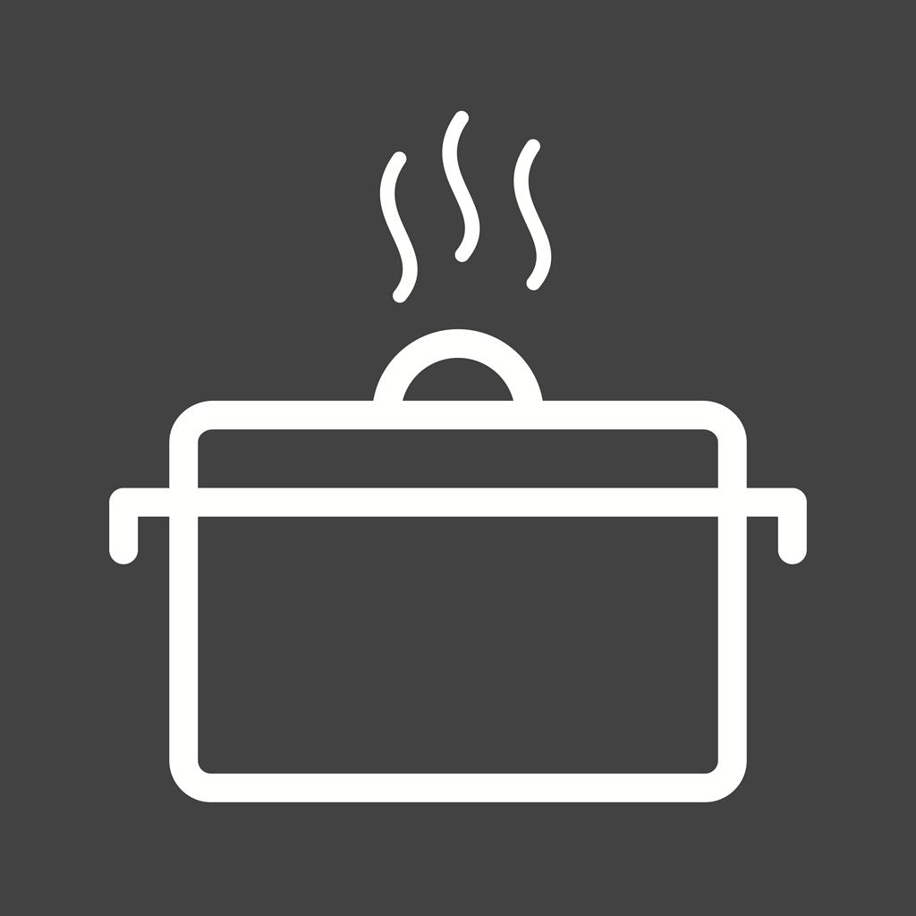 Hot Food Line Inverted Icon