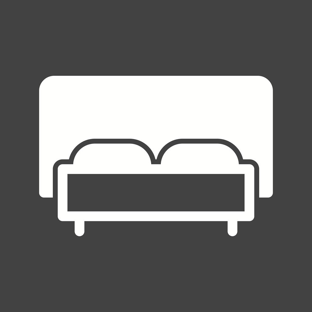 Bed Glyph Inverted Icon
