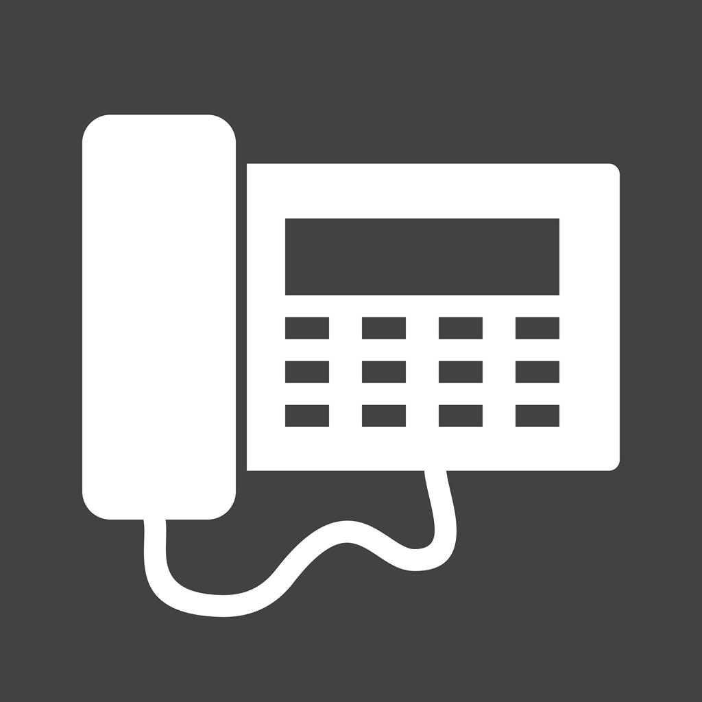 Phone Glyph Inverted Icon
