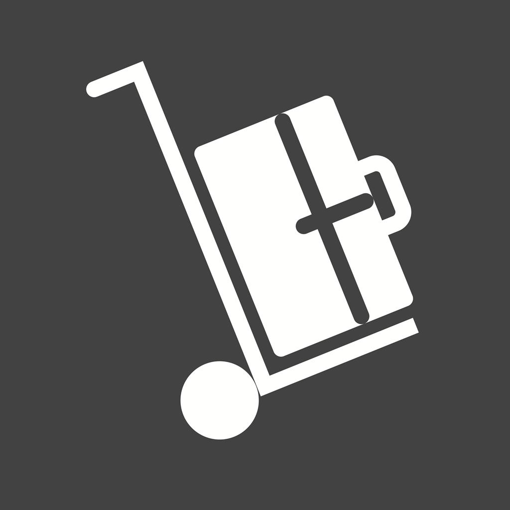 Luggage Glyph Inverted Icon
