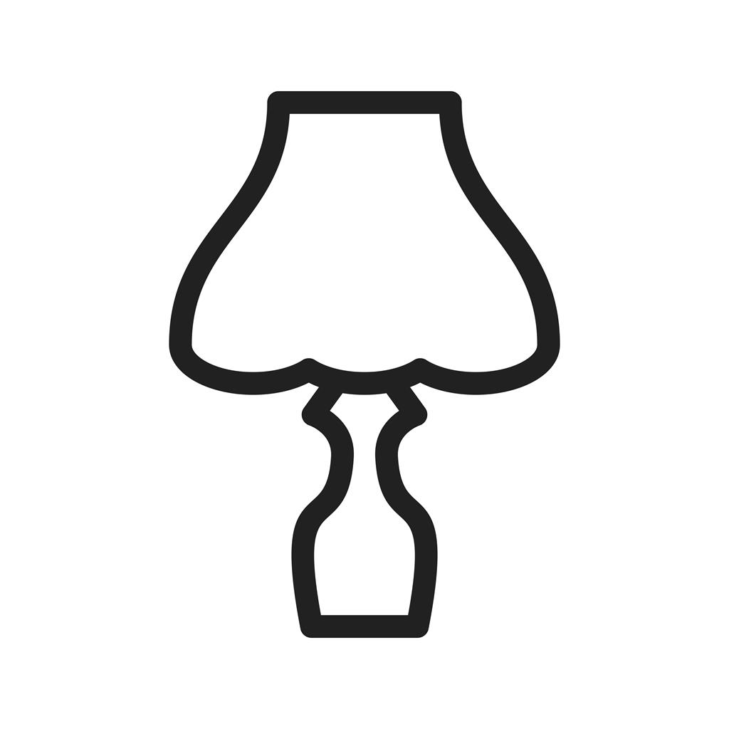 Table Lamp Line Icon