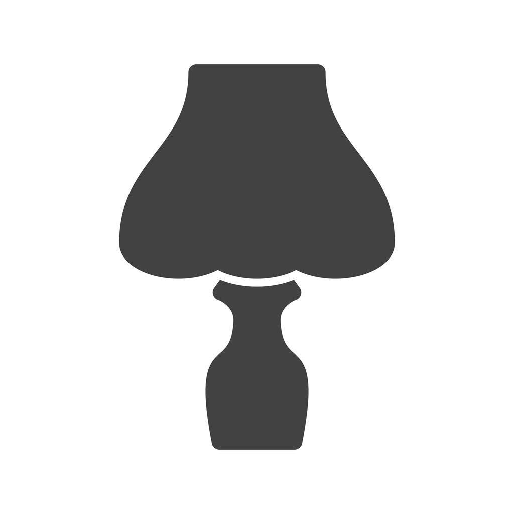Table Lamp Glyph Icon
