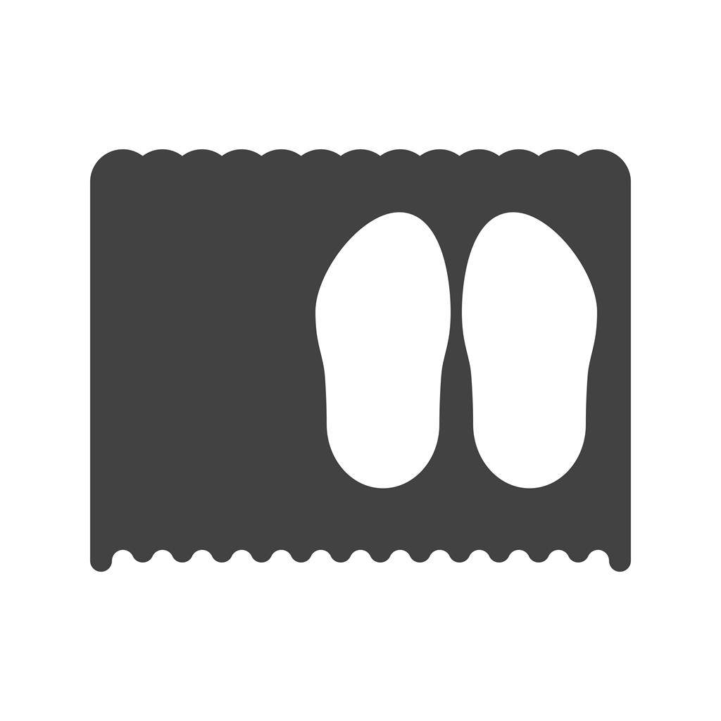 Shoe Mat Glyph Icon