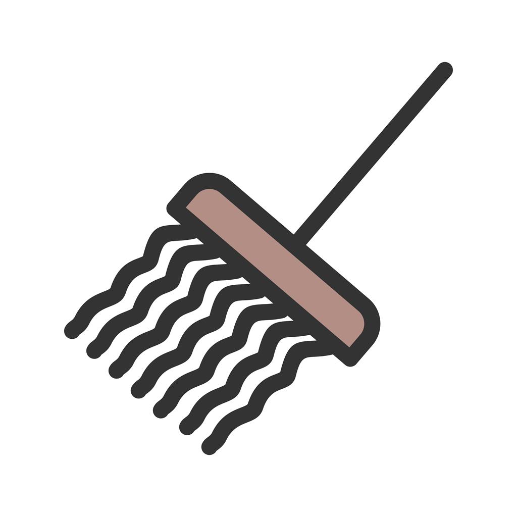 Mop Line Filled Icon