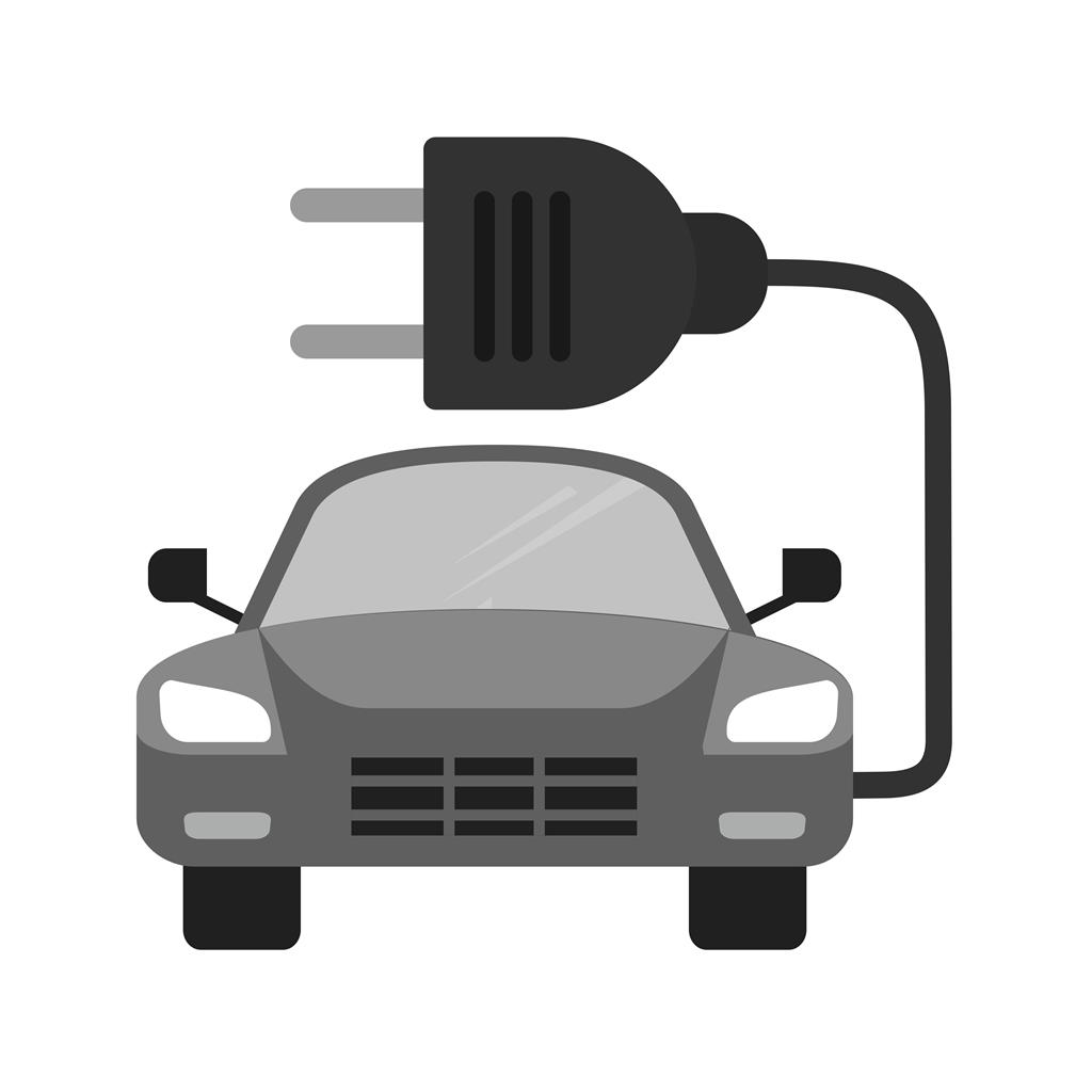 Car Greyscale Icon - IconBunny