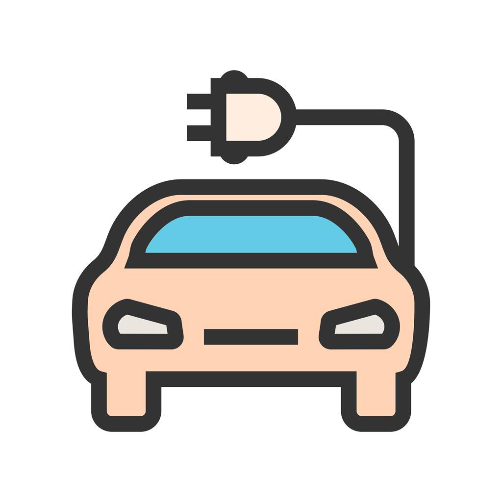 Car Line Filled Icon - IconBunny