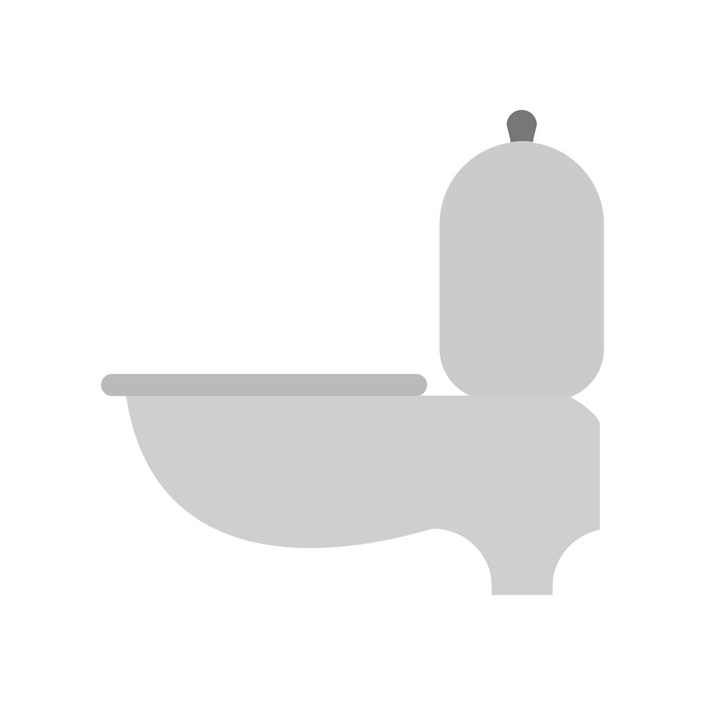 Toilet Seat Greyscale Icon