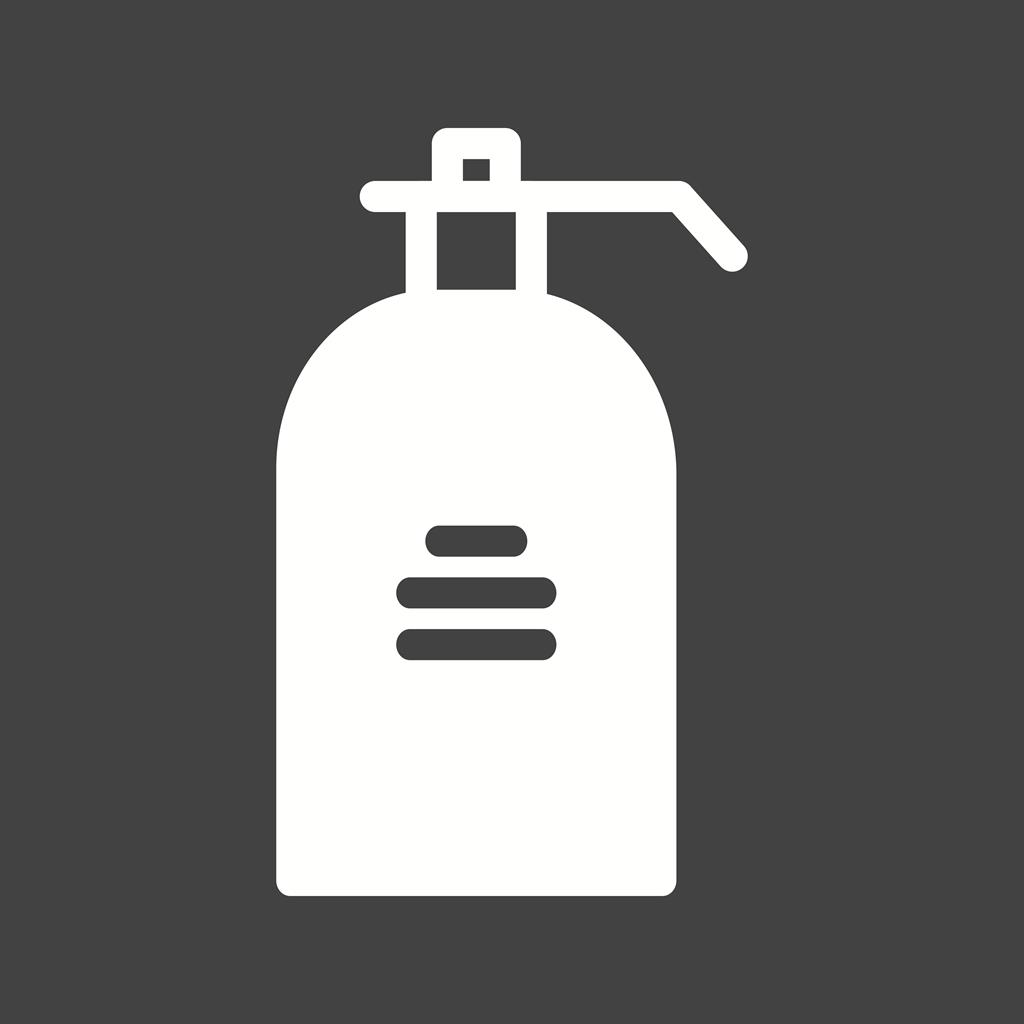 Handwash Glyph Inverted Icon
