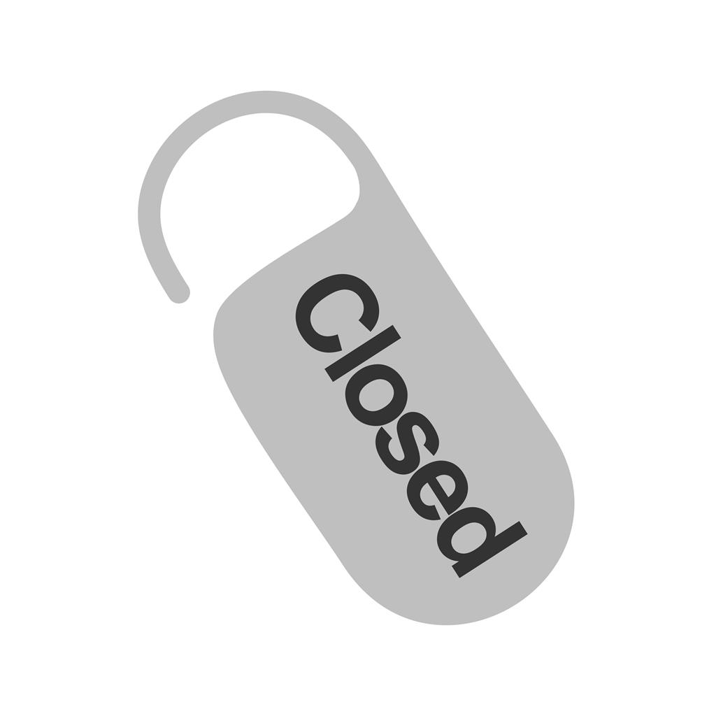 Closed Tag I Greyscale Icon