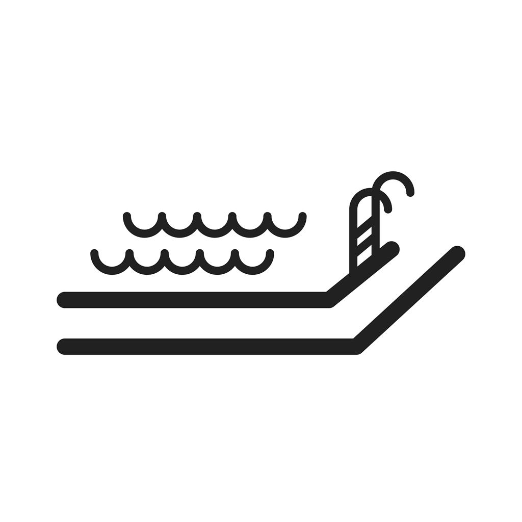 Swimming Pool Line Icon
