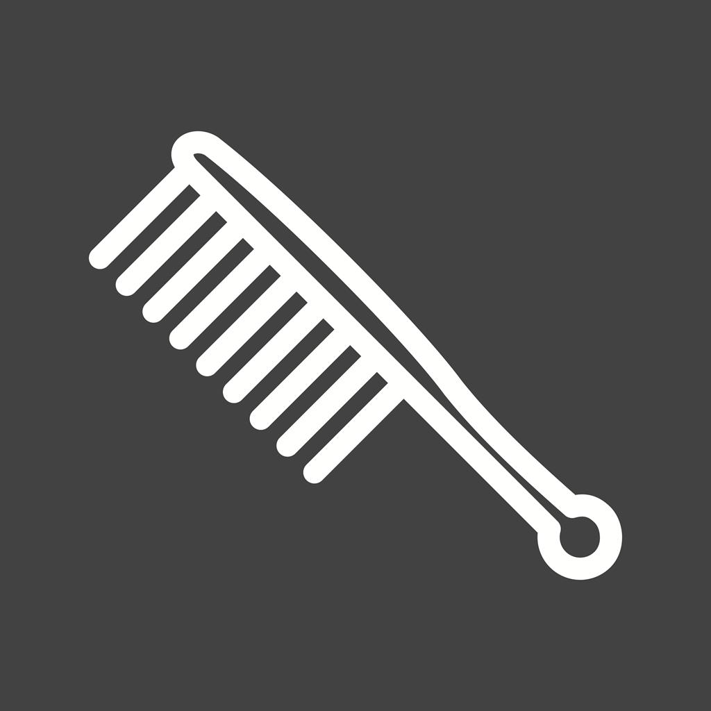 Comb I Line Inverted Icon