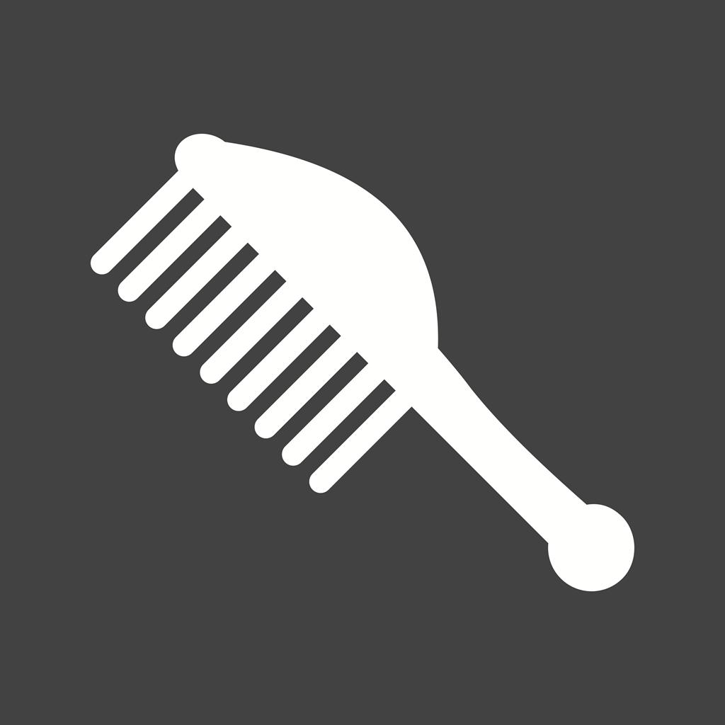 Comb I Glyph Inverted Icon