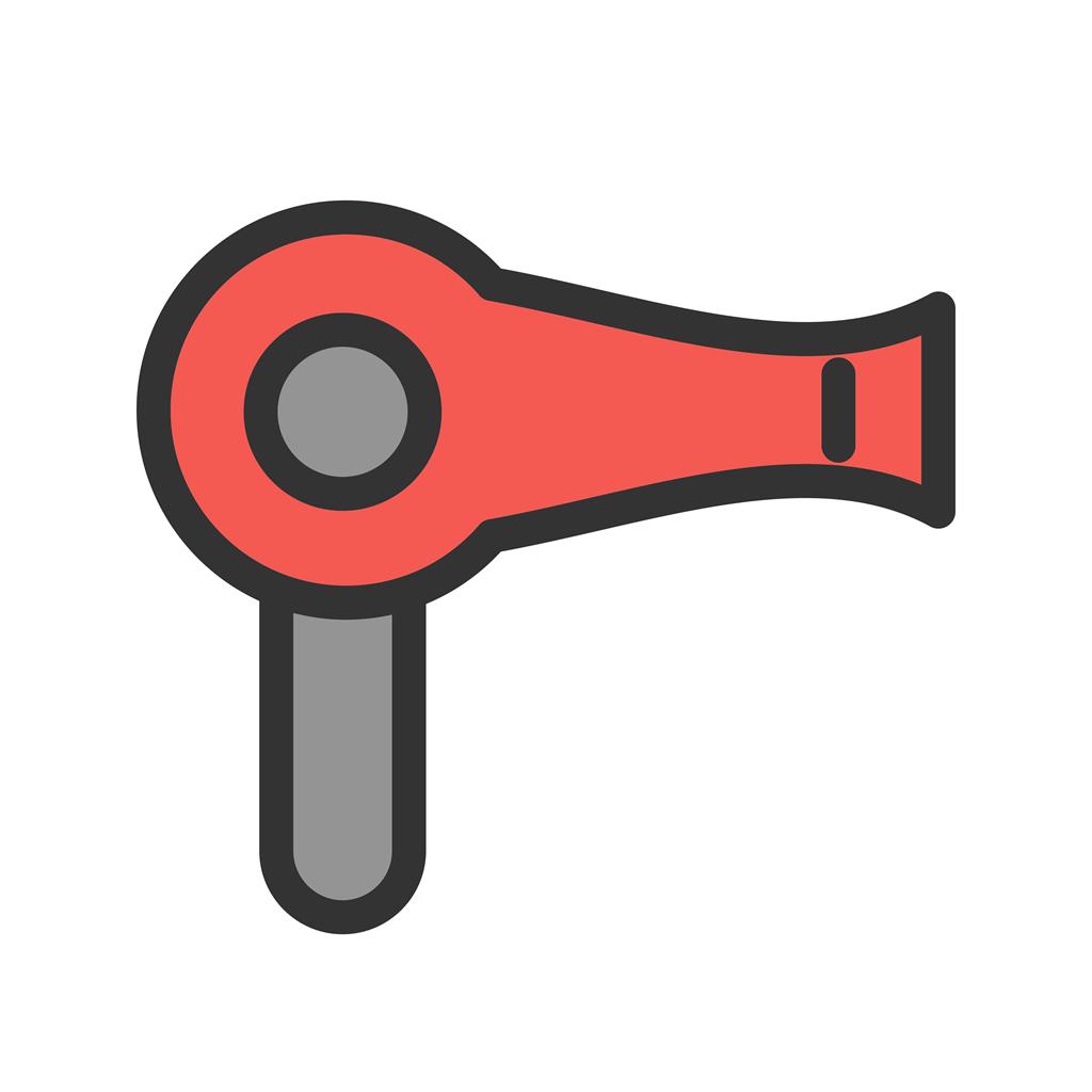 Hair Dryer I Line Filled Icon