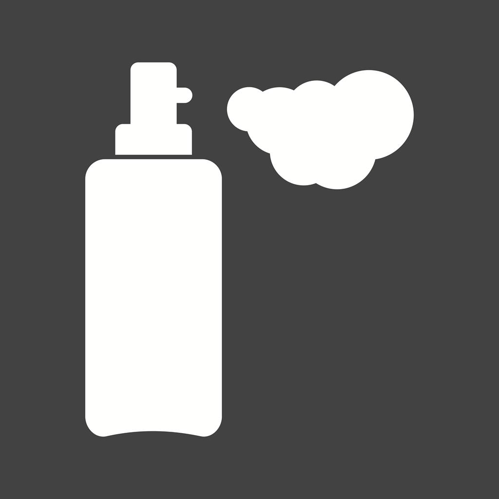 Shaving Cream Glyph Inverted Icon