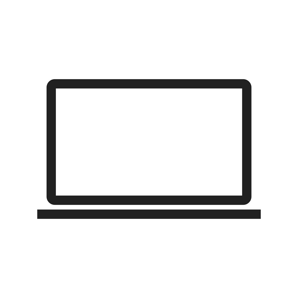 Laptop Line Icon - IconBunny