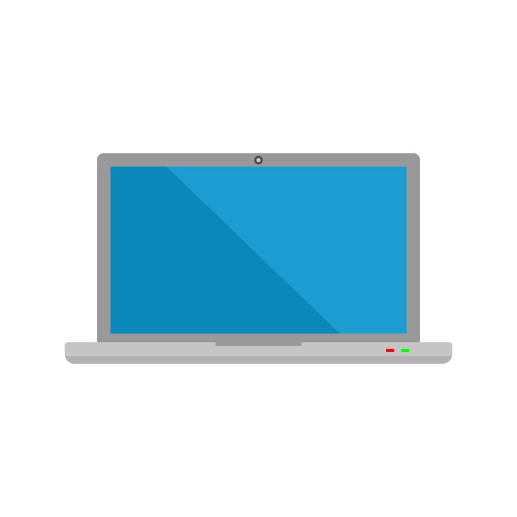 Laptop Flat Multicolor Icon - IconBunny