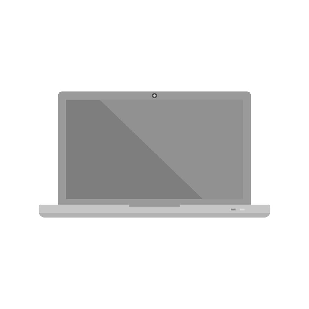 Laptop Greyscale Icon - IconBunny