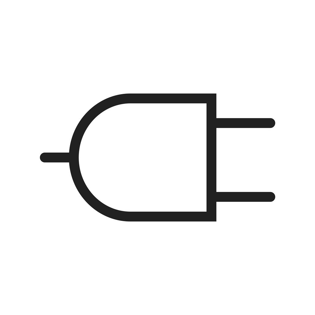 Plug I Line Icon - IconBunny