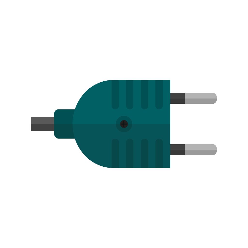 Plug I Flat Multicolor Icon - IconBunny