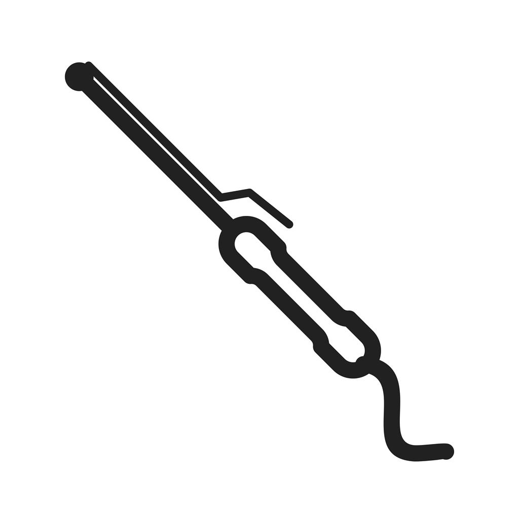 Hair Roller Line Icon