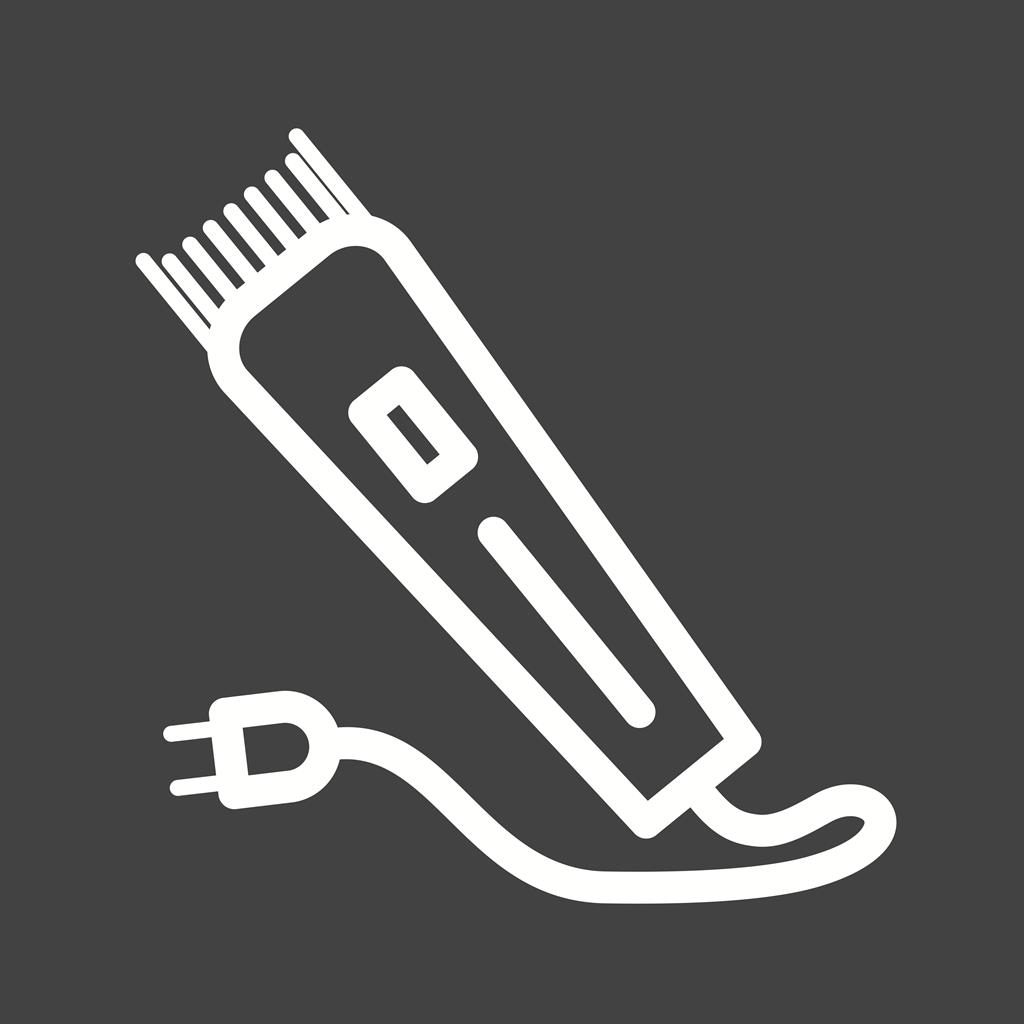 Electric Trimmer Line Inverted Icon