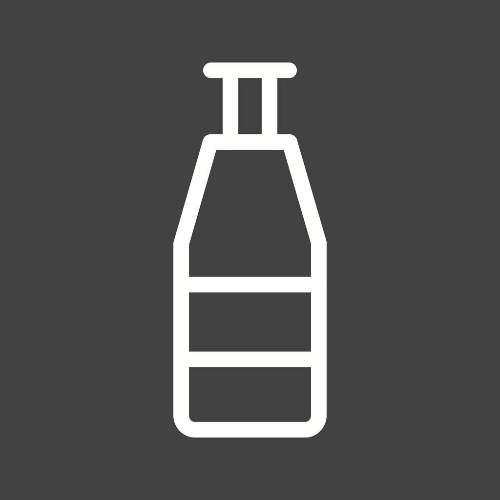 Bottle I Line Inverted Icon