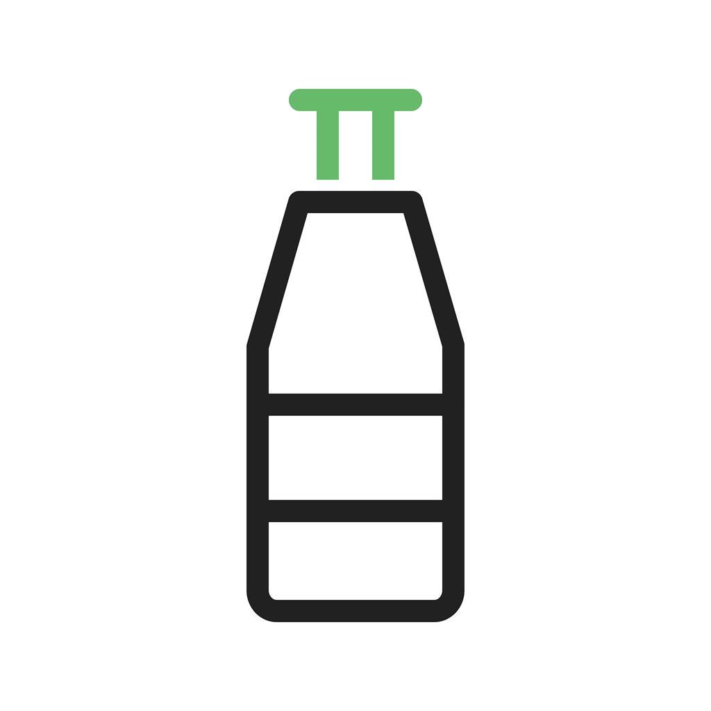 Bottle I Line Green Black Icon