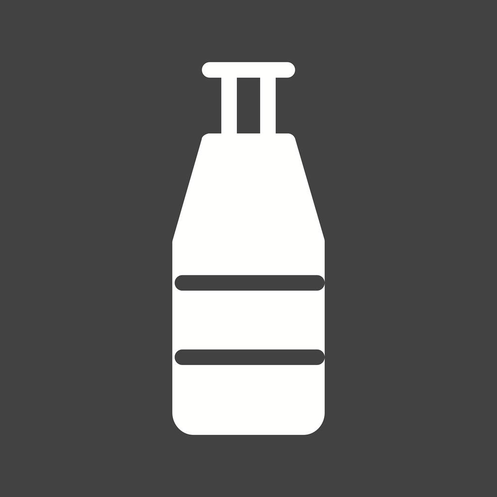 Bottle I Glyph Inverted Icon