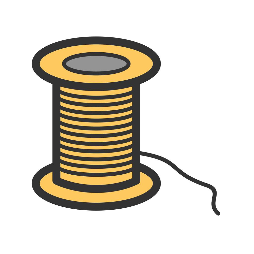 Thread Line Filled Icon